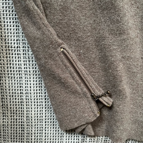 Elegant LUADRA The Bay Taupe Cowl-neck  Turtleneck Sweater for Women Size Large - Picture 4 of 6